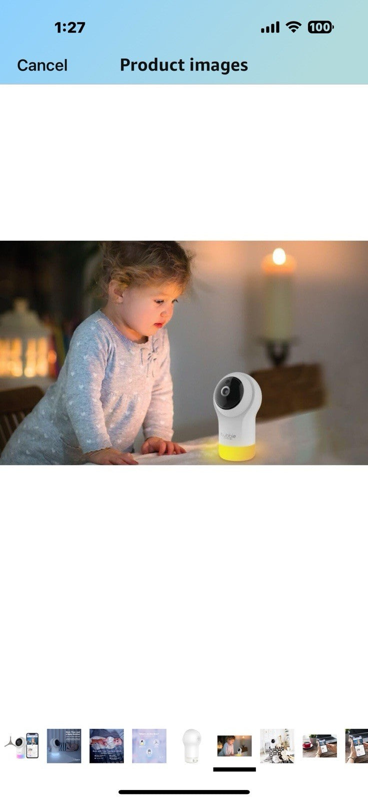 HUBBLE CONNECTED Nursery Pal Glow Deluxe Smart HD Baby Camera