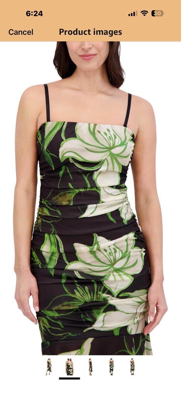 Siena Womens Removable Straps Bandeau Printed Stretch Mesh Asymmetrical