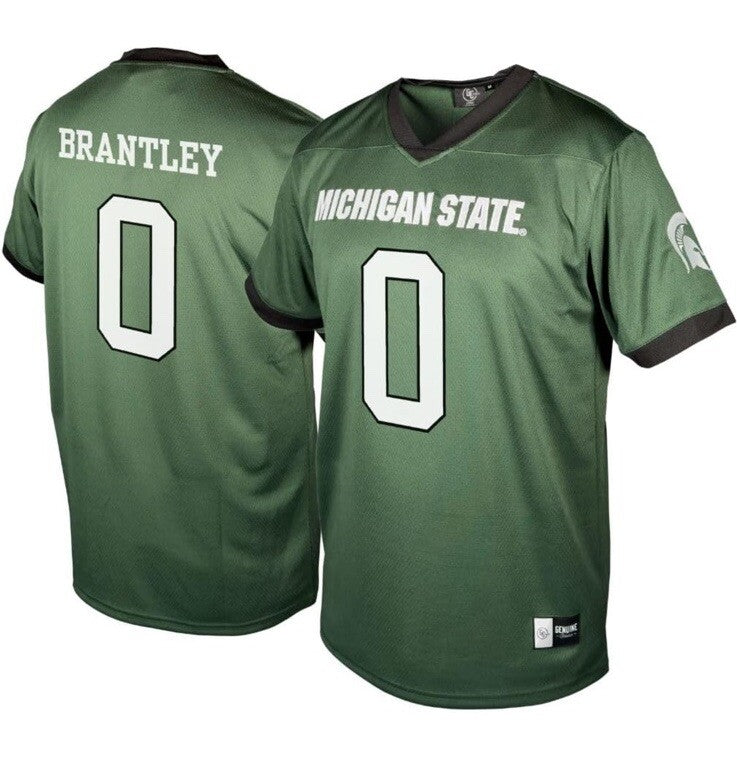 NCAA Mens Michigan State Spartans Football Charles Brantley X Large 
