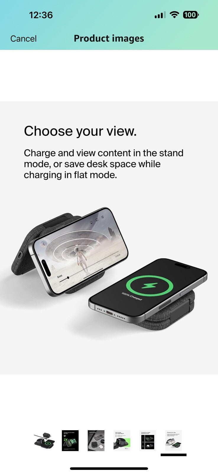 Belkin 2-in-1 Magnetic Charging Travel Pad 15W - MagSafe-Compatible