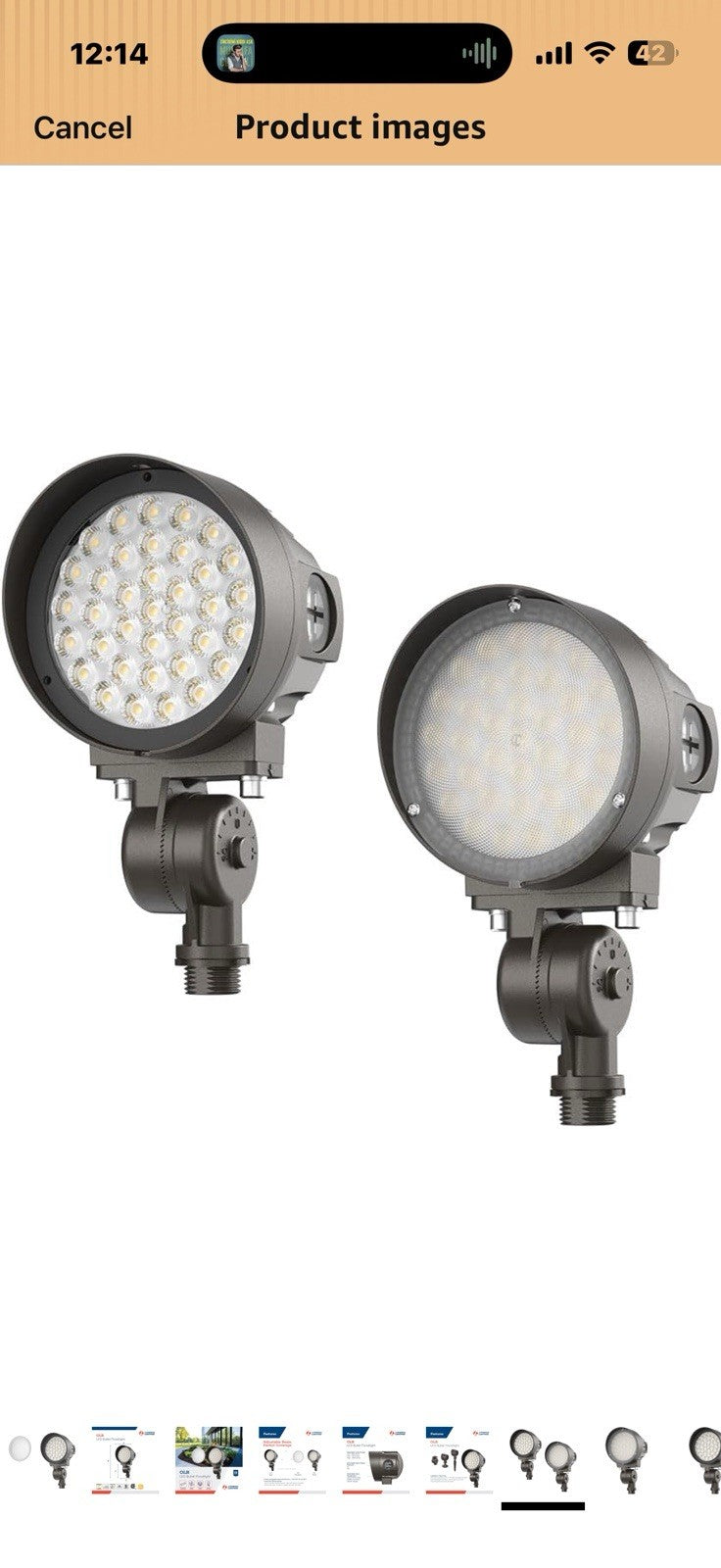 Lithonia Lighting 36-in-1 OLB LED Floodlight Outdoor Light Fixture