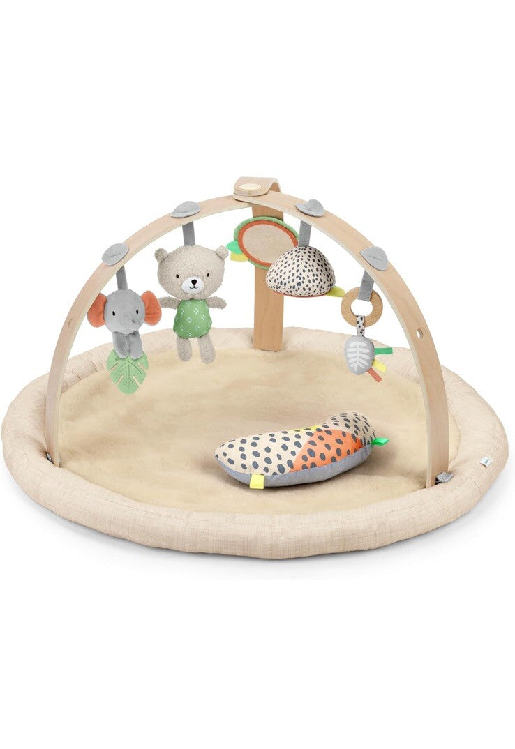 Ingenuity Every Season Plush Lambswool Baby Play Gym and Play Mat, 