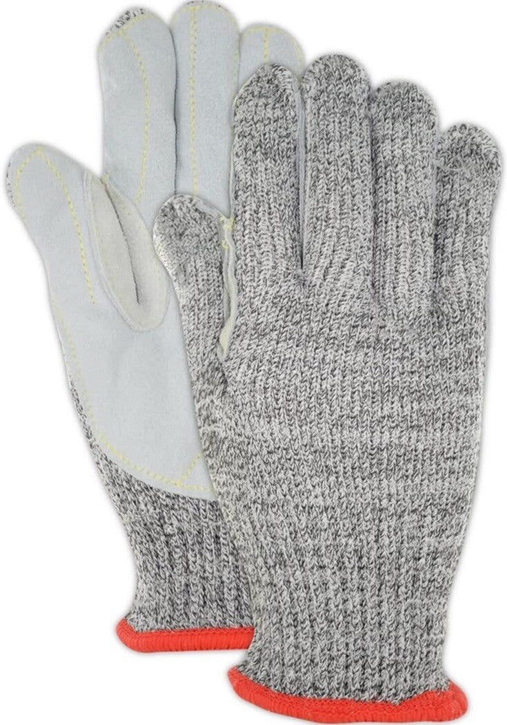 MAGID CutMaster H500LEA Hyperon Split Leather Palm Glove -Cut Level12 Pair 11XXL