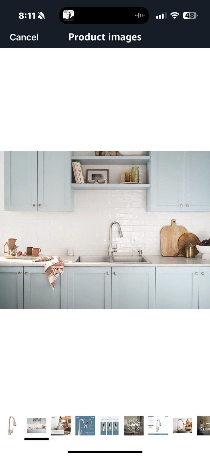 Moen Kiran Spot Resist Stainless One-Handle High Arc Pulldown Kitchen