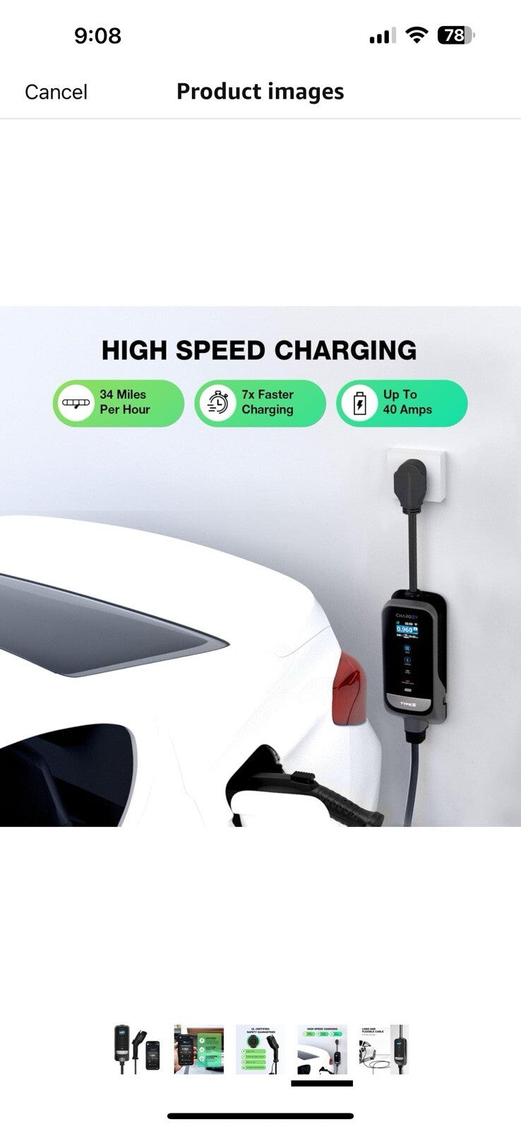 TYPE S TOURING ITEMS Types Level 2 EV Charger J1772 Charging Station,