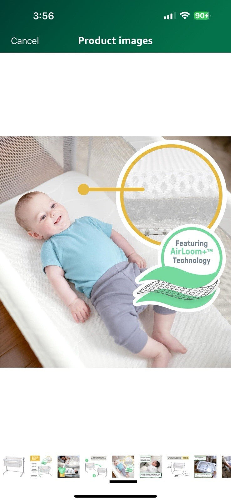 SwaddleMe by Ingenuity DreamSecure 2-in-1 Co-Sleeping Bassinet, DreamSecure