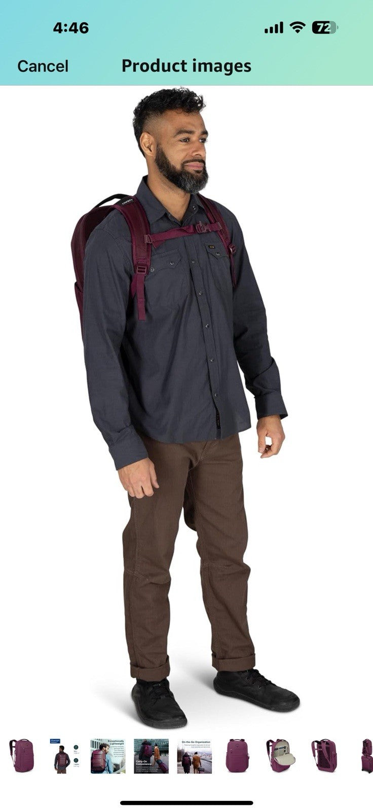 Osprey Ozone Laptop Backpack, Moody Burgundy