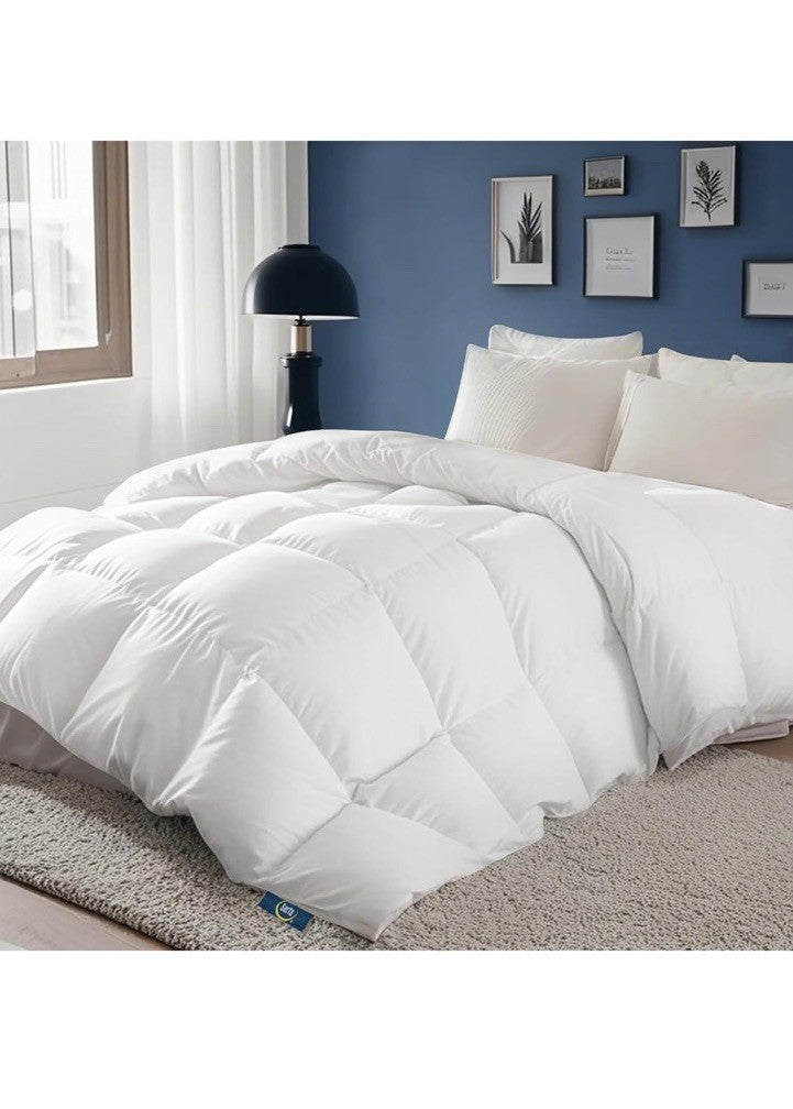 Serta All Season European Down Comforter Queen Size,100% Cotton