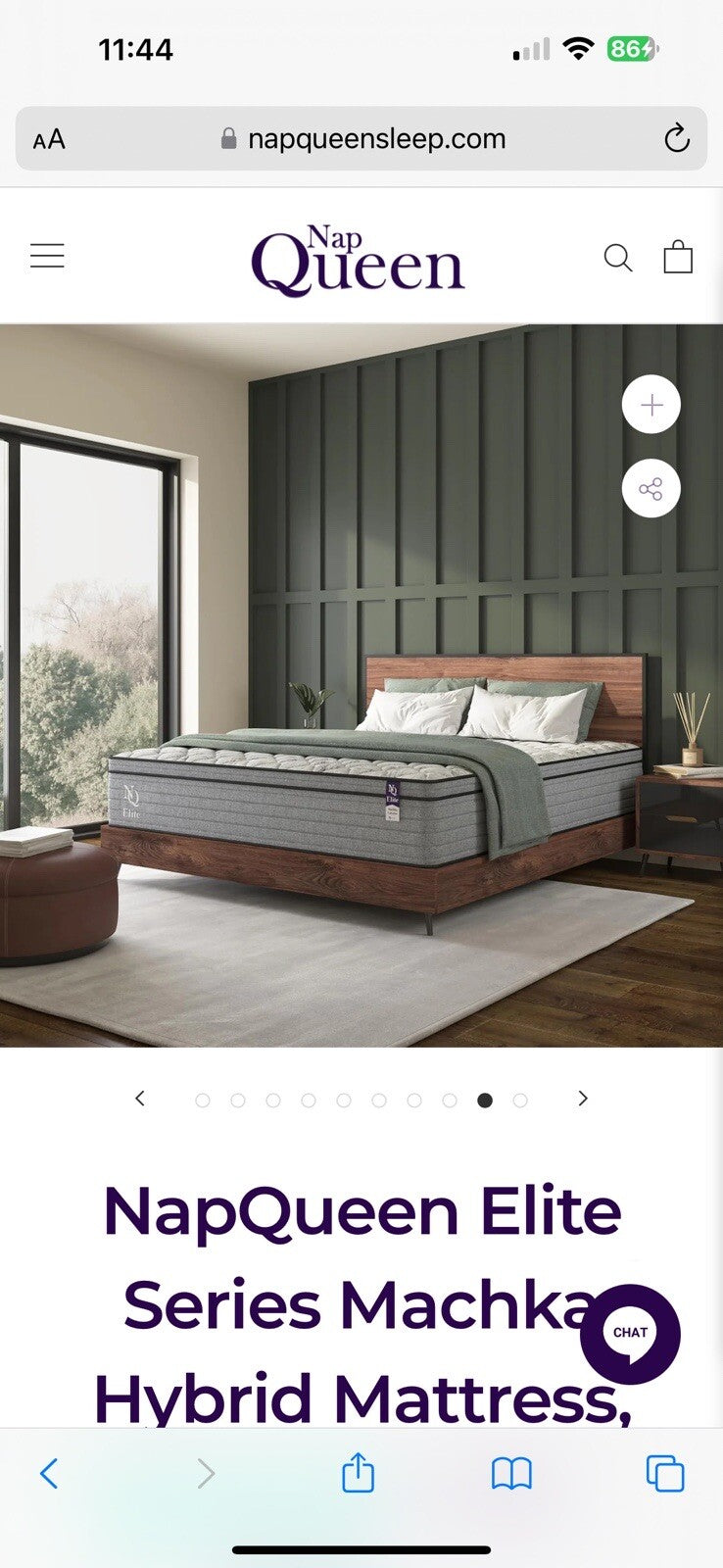 NapQueen Twin , 12 Inch,Elite Series Machka Hybrid Mattress