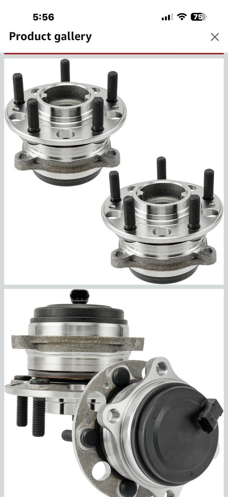 Torchbeam 512646 FWD Rear Wheel Bearing & Hub Assembly Compatible 