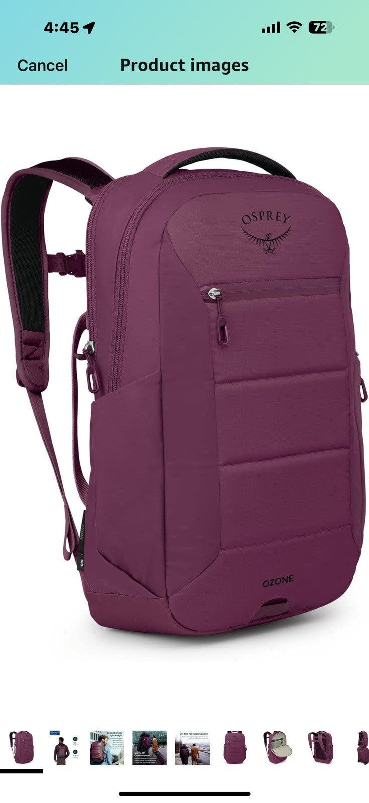 Osprey Ozone Laptop Backpack, Moody Burgundy
