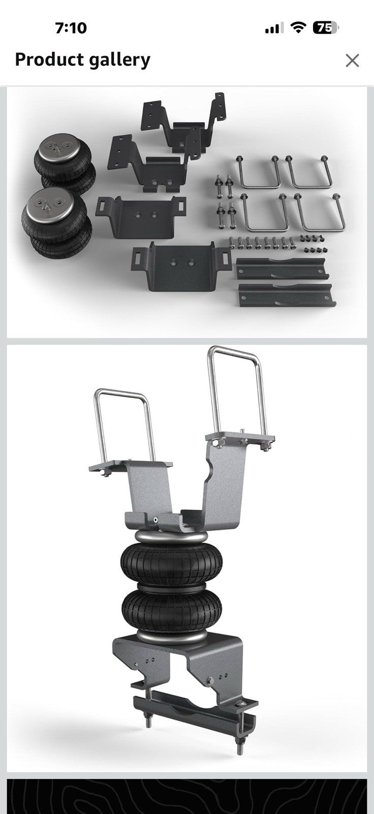 Atlus Engineered By Air Lift A5000 Air Bag Suspension Kit for 2011-2019 Chevy...