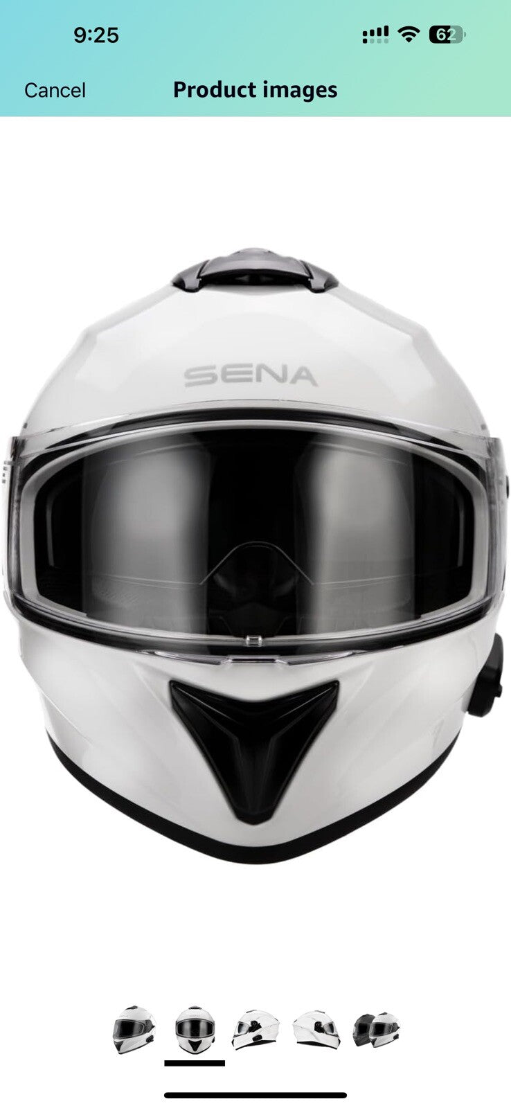 Sena OutForce DOT Full Face Motorcycle Helmet with Integrated Bluetooth,x Large