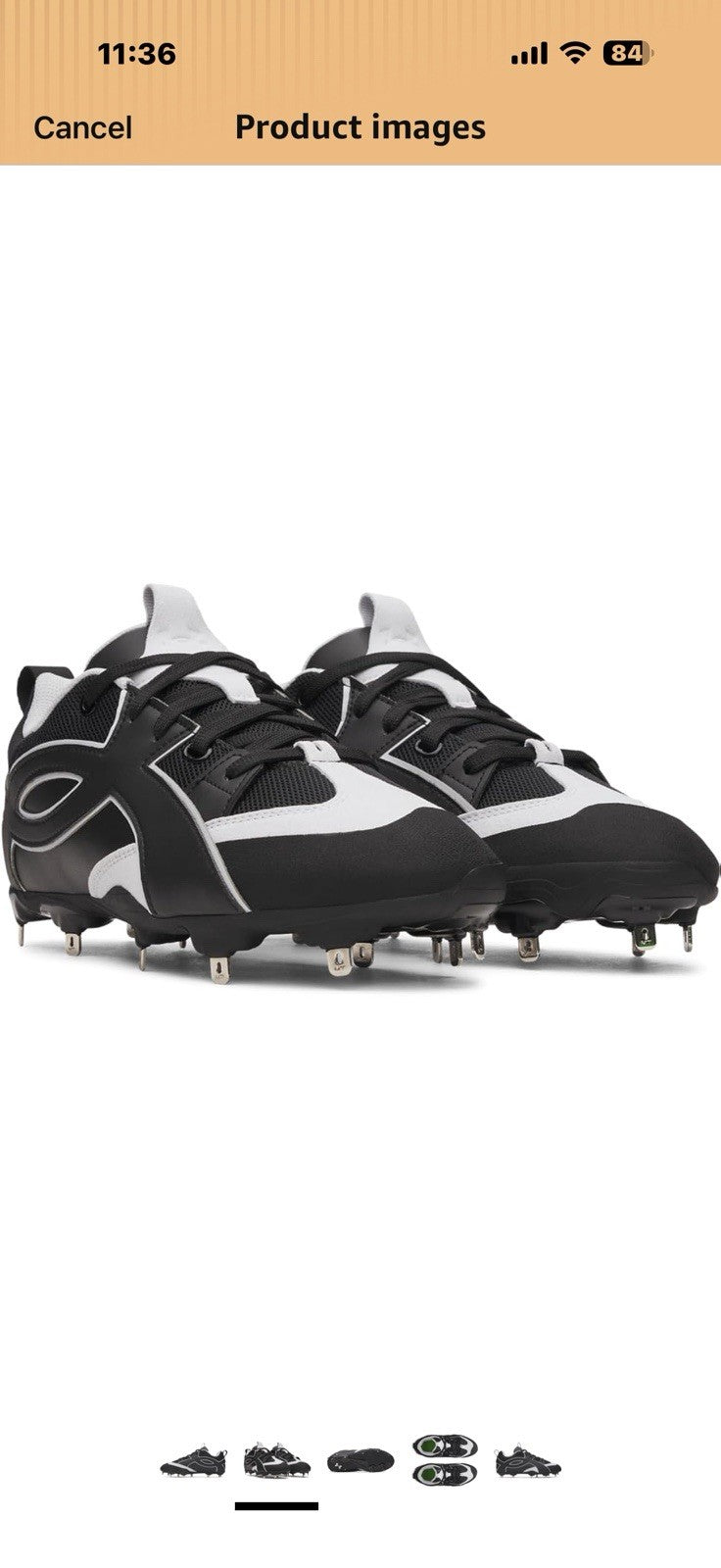 Under Armour Men's Yard Icon Mt Baseball Cleats Size 9