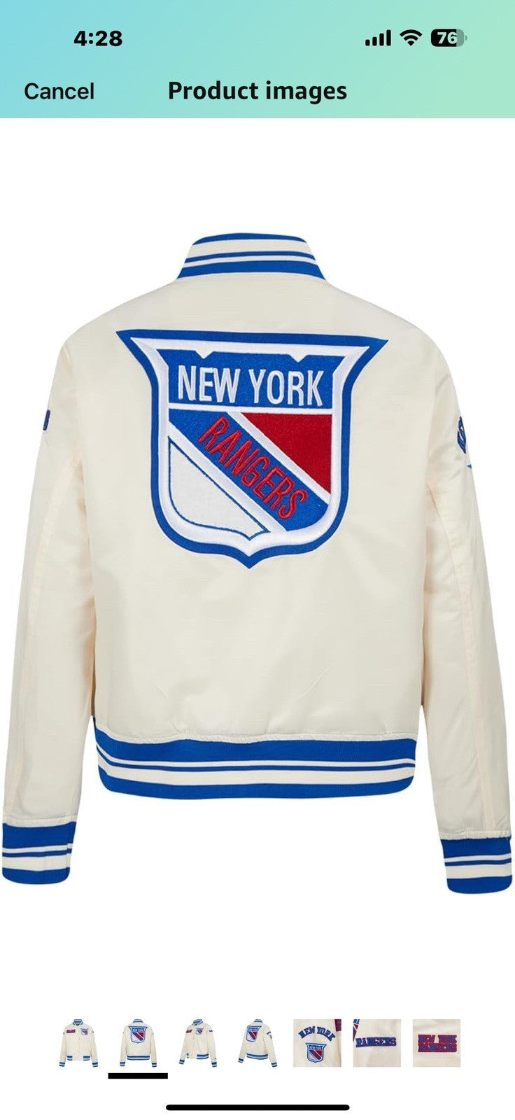 Womens NHL Retro Classics Satin Jacket Large 