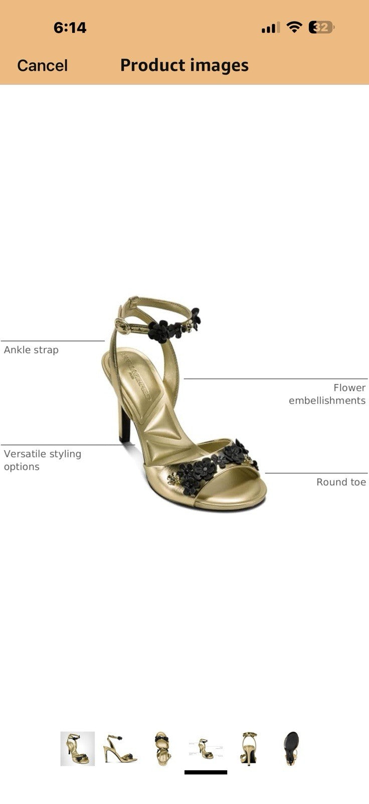 KARL LAGERFELD womens Kallie Flower Embellishment Dress Heel Size 11