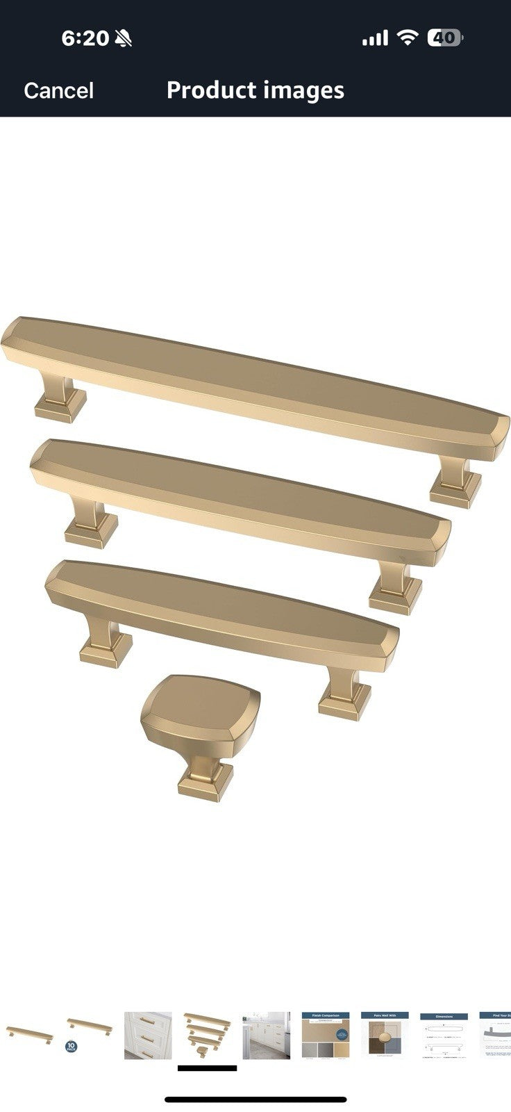 FRANKLIN BRASS Beveled (10-Pack) Cabinet Handles 5-1/16" Hole Center
