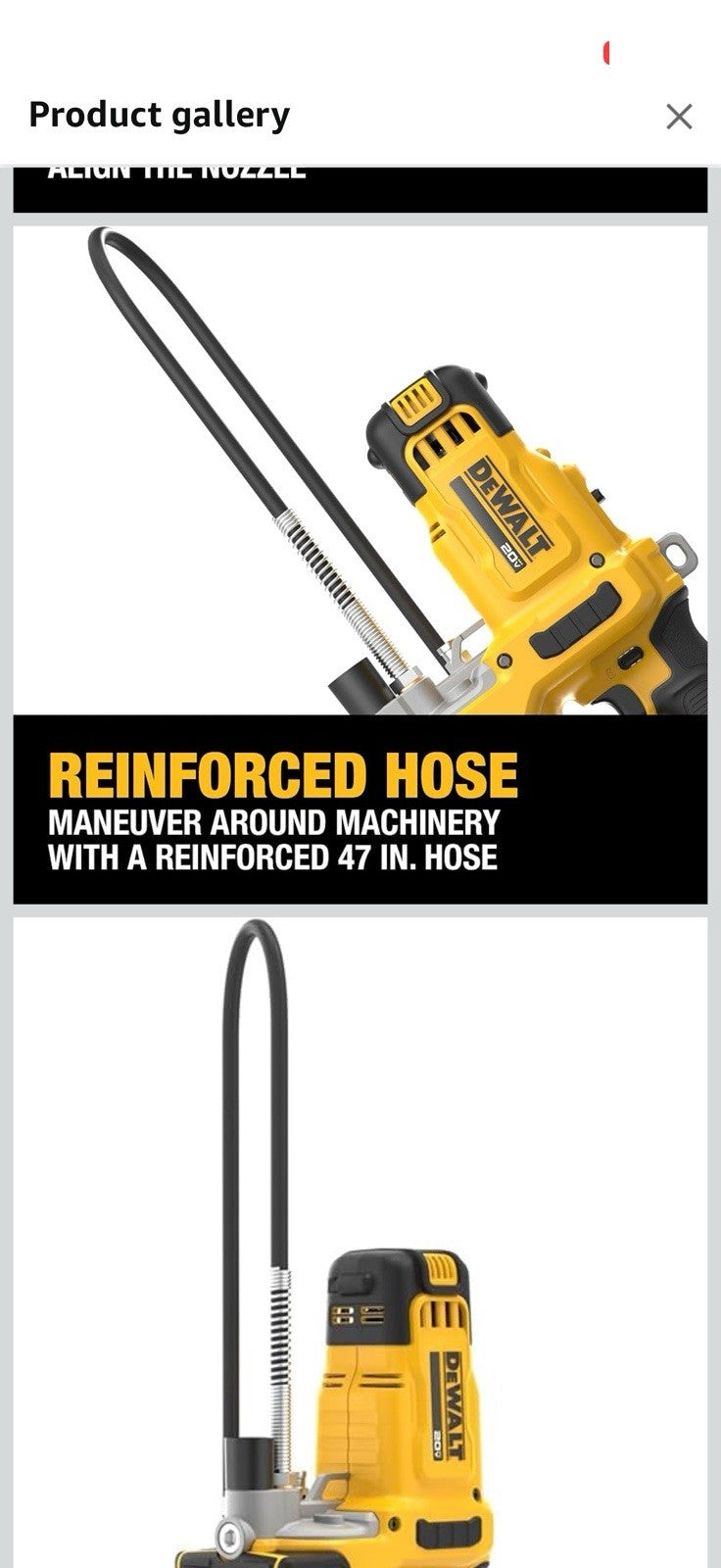 DEWALT Grease Gun 20V MAX, 10,000 PSI Variable 2-Speed Cordless Grease Gun