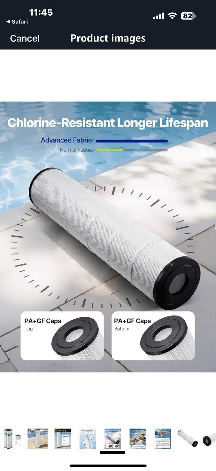 VEVOR PLFPCC130 Pool Filter Replaces Pentair CCP520, R173578,
