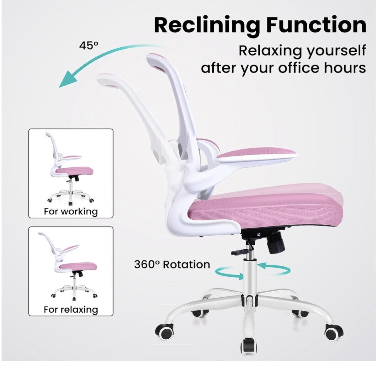Razzor Ergonomic Desk Chair with Lumbar Support and Adjustable Armrests,