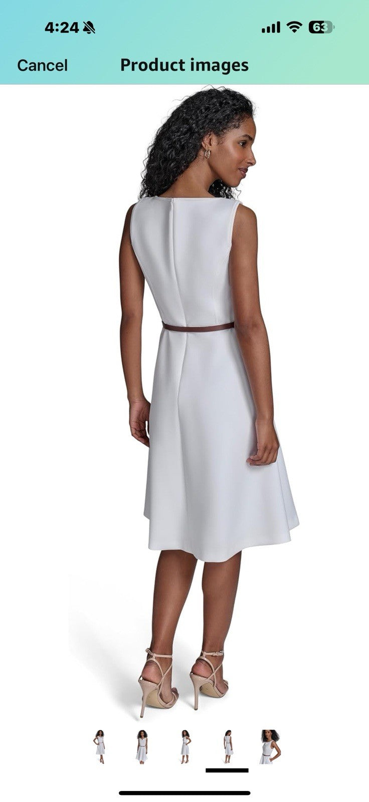 Calvin Klein Women's Scuba Aline Casual Sleeveless Dress Size 4