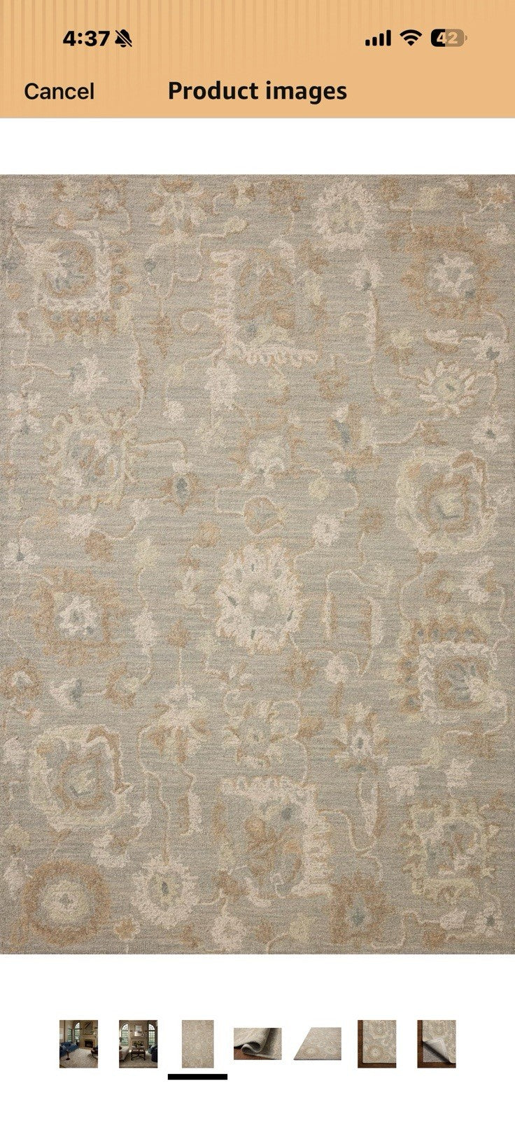Loloi Chris Loves Julia Dorothea Collection DRT-01 Stone/Multi 5'-0" x 7'-6"