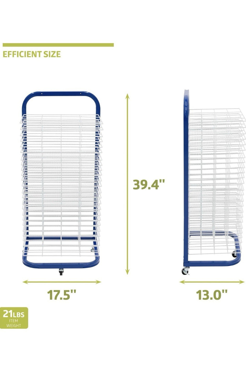 Pearington 25-Shelf Mobile/Wall Mountable Art Drying Rack for Art Studios