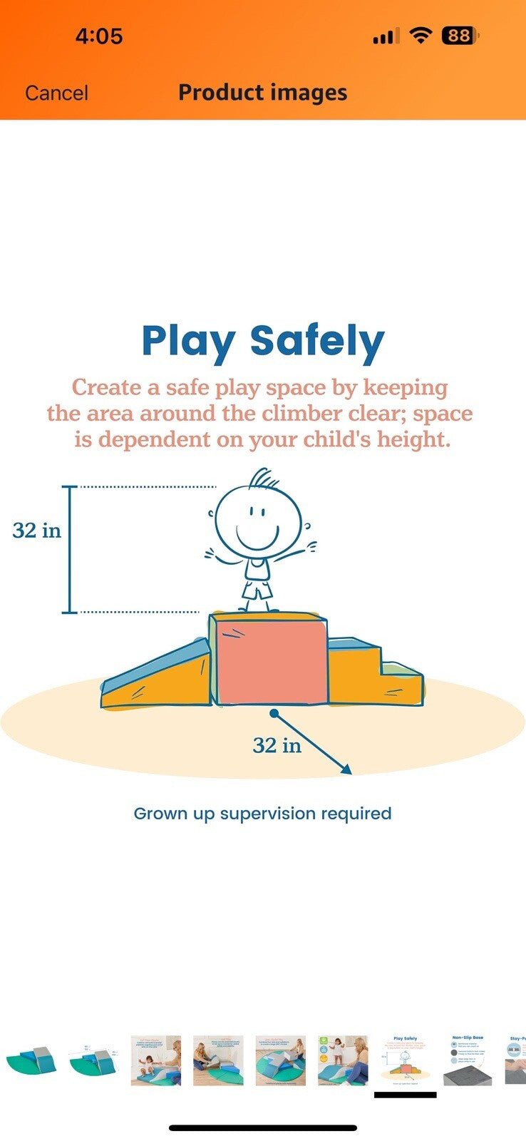 ECR4Kids SoftZone Adventurer's Summit Slide, Corner Climber, Contemporary