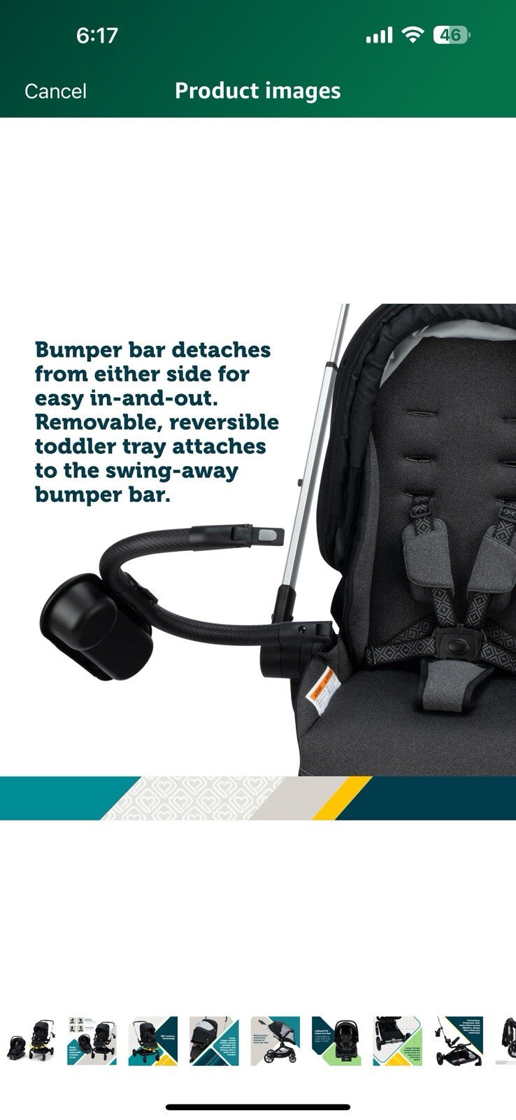 Safety 1ˢᵗ® Turn and Go™ 360° Rotating Modular Travel System, Shade