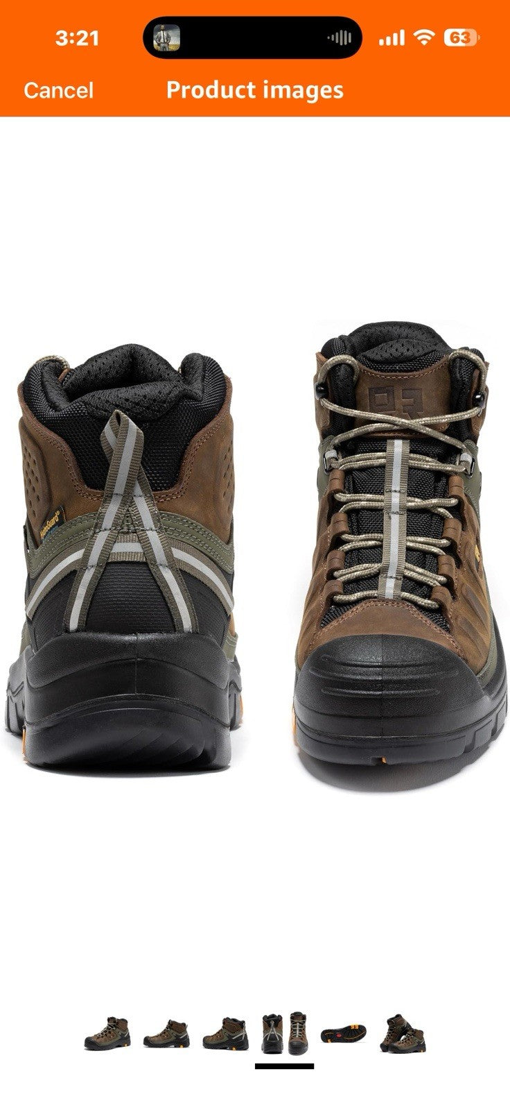 ROCKROOSTER Woodland Waterproof Composite Toe Work Boots for Men
