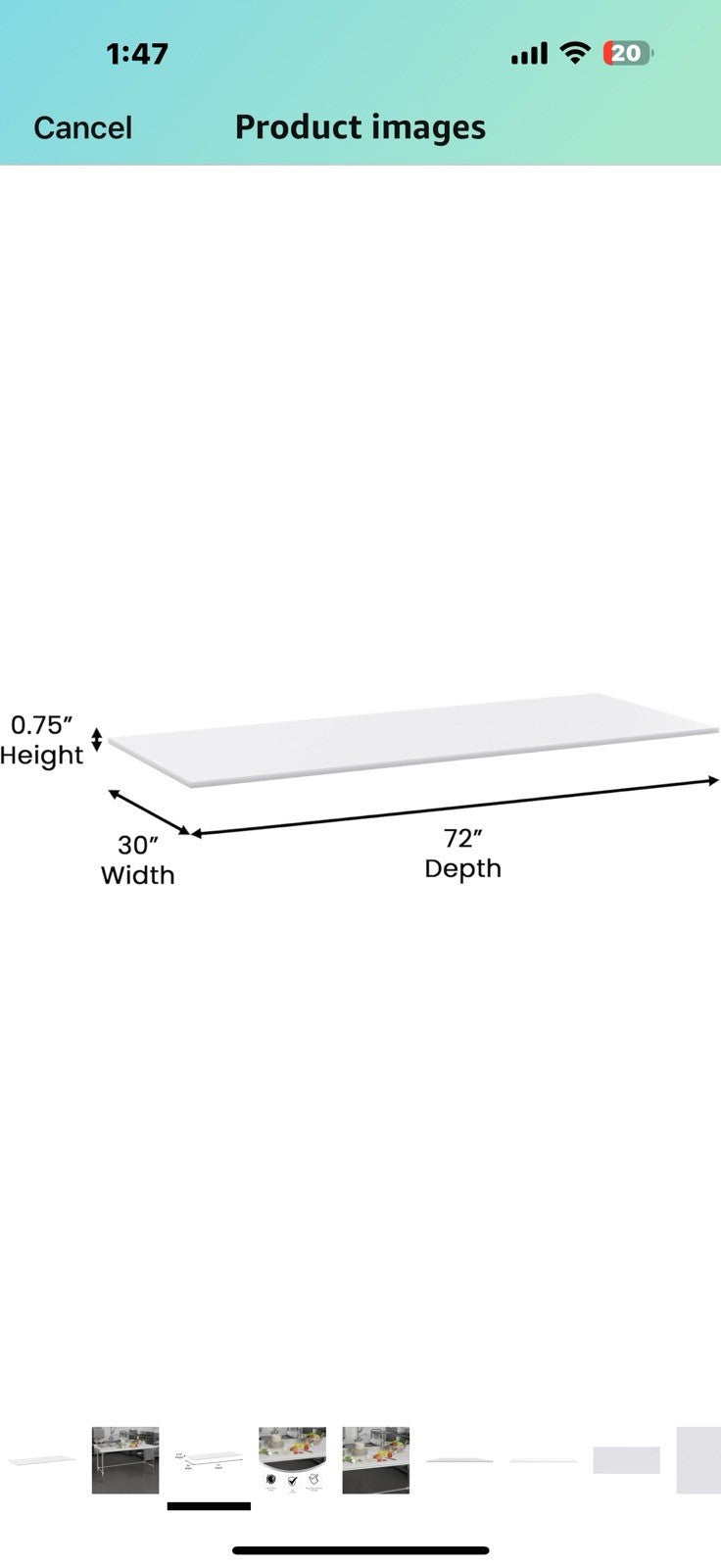 Flash Furniture Denton Commercial Poly Top Cutting Board, High-Pressure