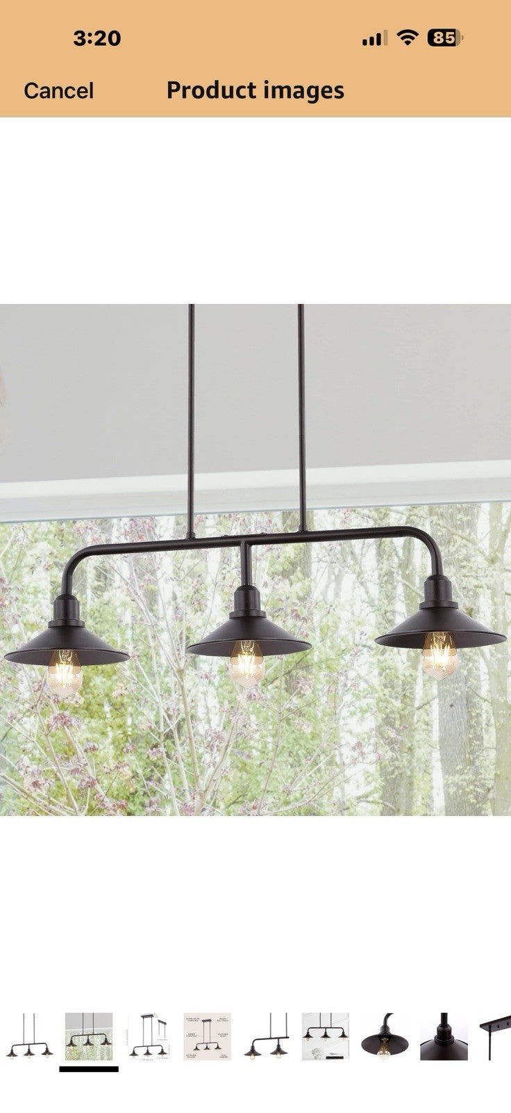 JONATHAN Y JYL1113A Cade 34.25" 3-Light Metal Farmhouse Industrial