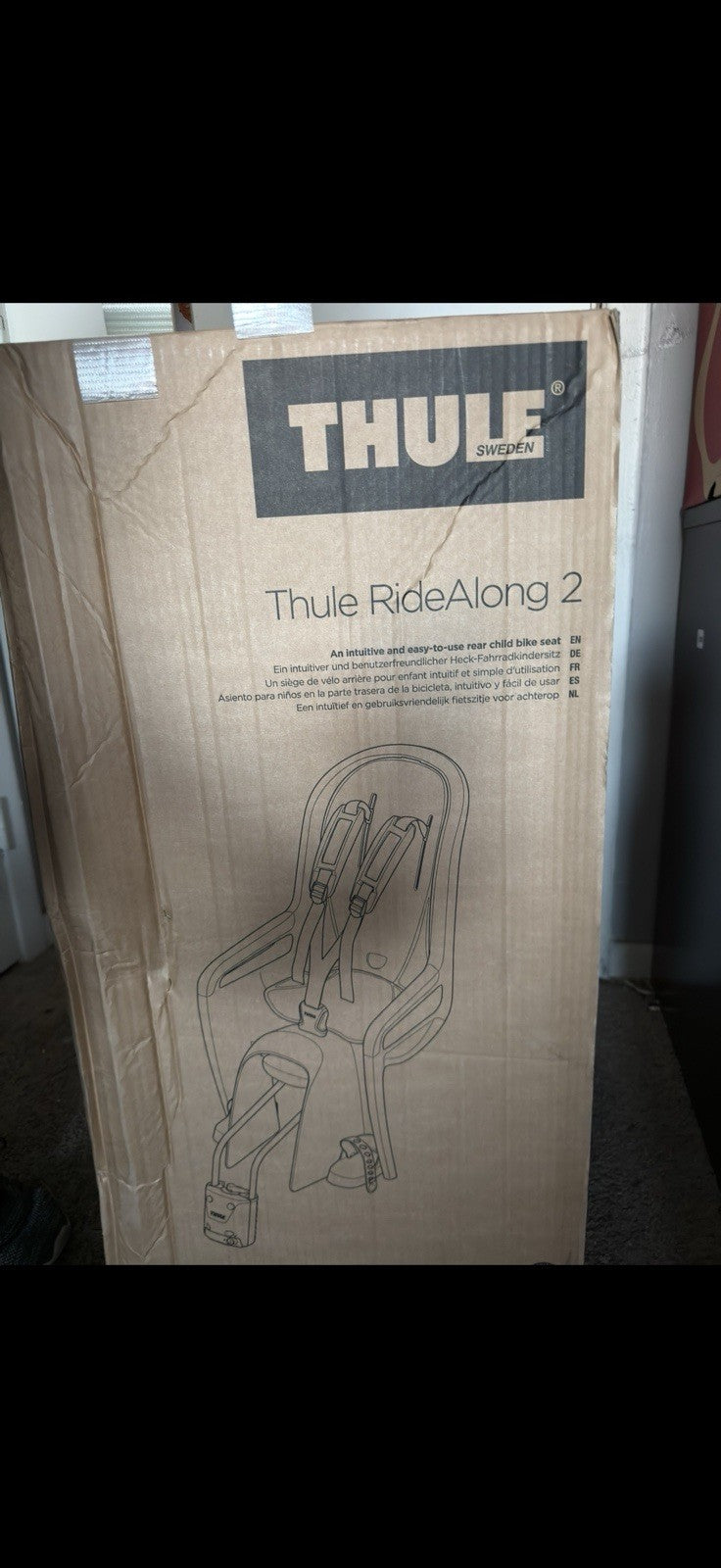 Thule RideAlong 2 Child Bike seat, 3-Point Harness, Childproof Buckle