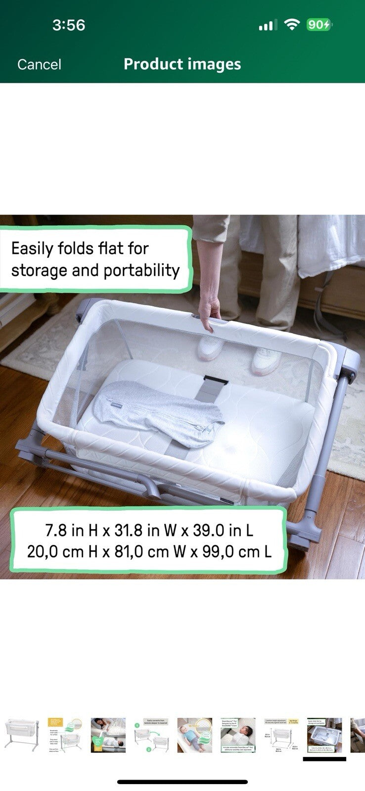 SwaddleMe by Ingenuity DreamSecure 2-in-1 Co-Sleeping Bassinet, DreamSecure