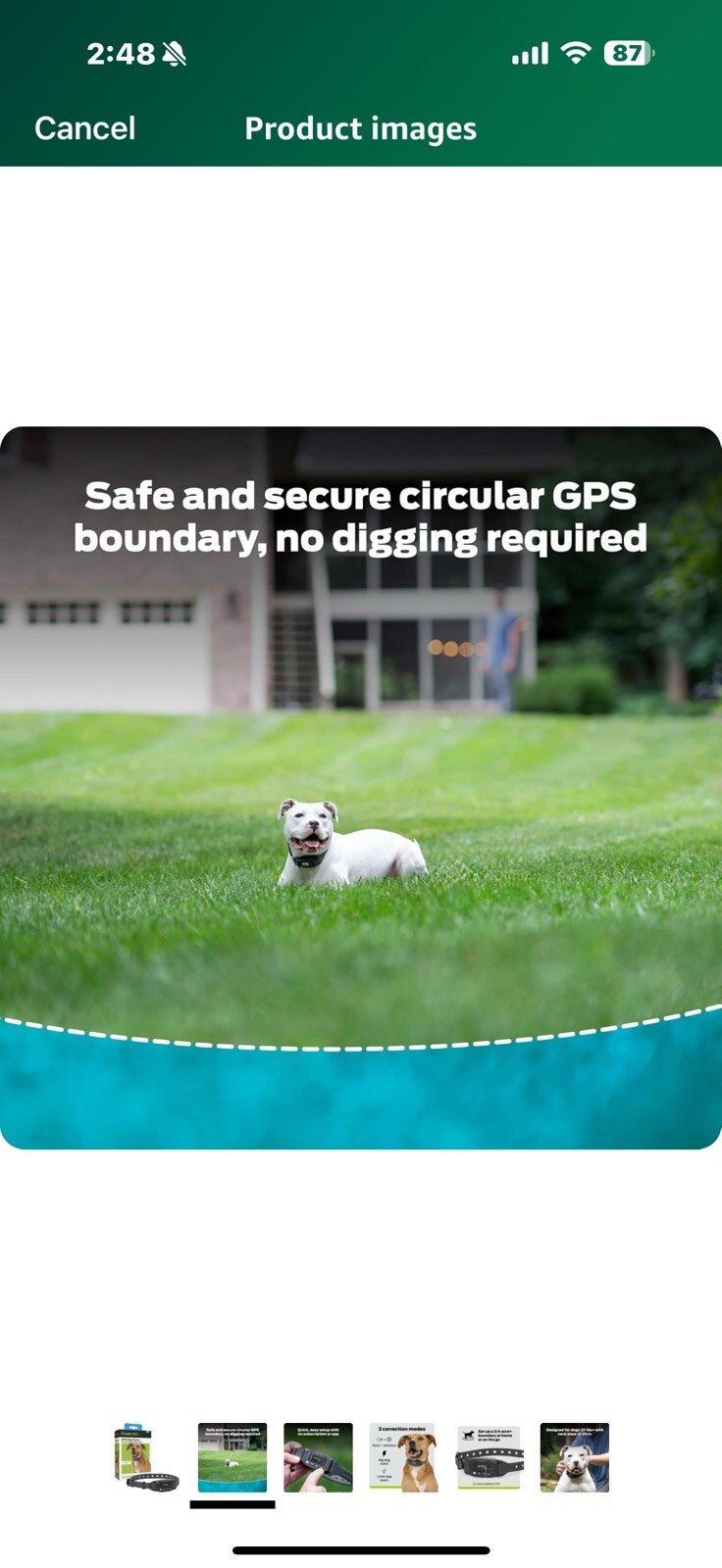 Premier Pet GPS Dog Fence Collar - Circular Wireless Boundary - Portable