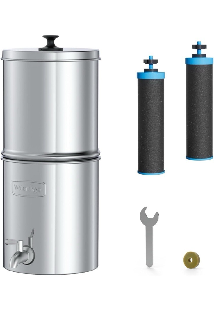 Waterdrop Alkaline Gravity-fed Water Filter System, Increase PH, Reduces