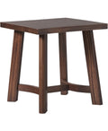 Walker Edison Colt Modern Farmhouse Solid Wood Square Side Table, 18 Inch