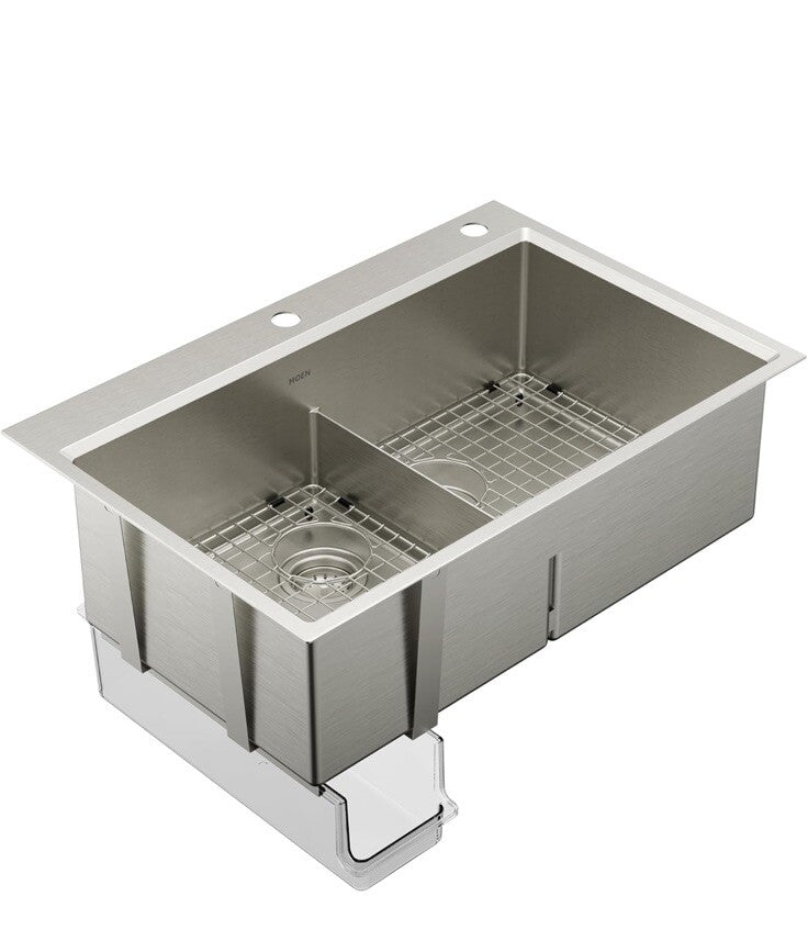 Moen GS161302B Luxe Chef Workstation System 33-Inch Dual Mount