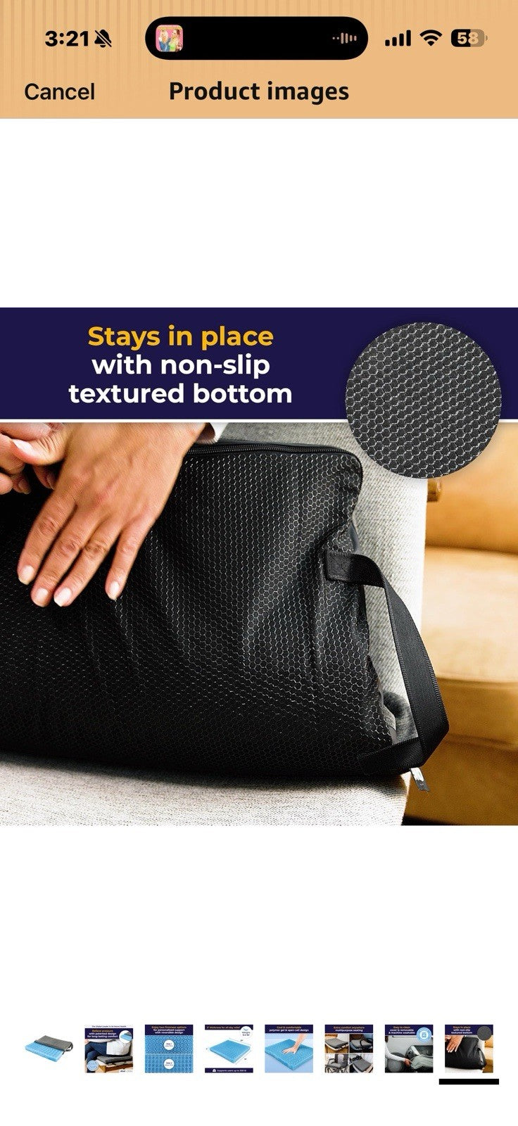 Drive Medical DualEase Gel Seat Chair Cushion for Wheelchair, Office Chairs