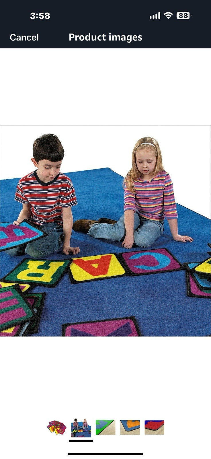 Flagship Carpets Building Blocks Children's Seating Squares for Home