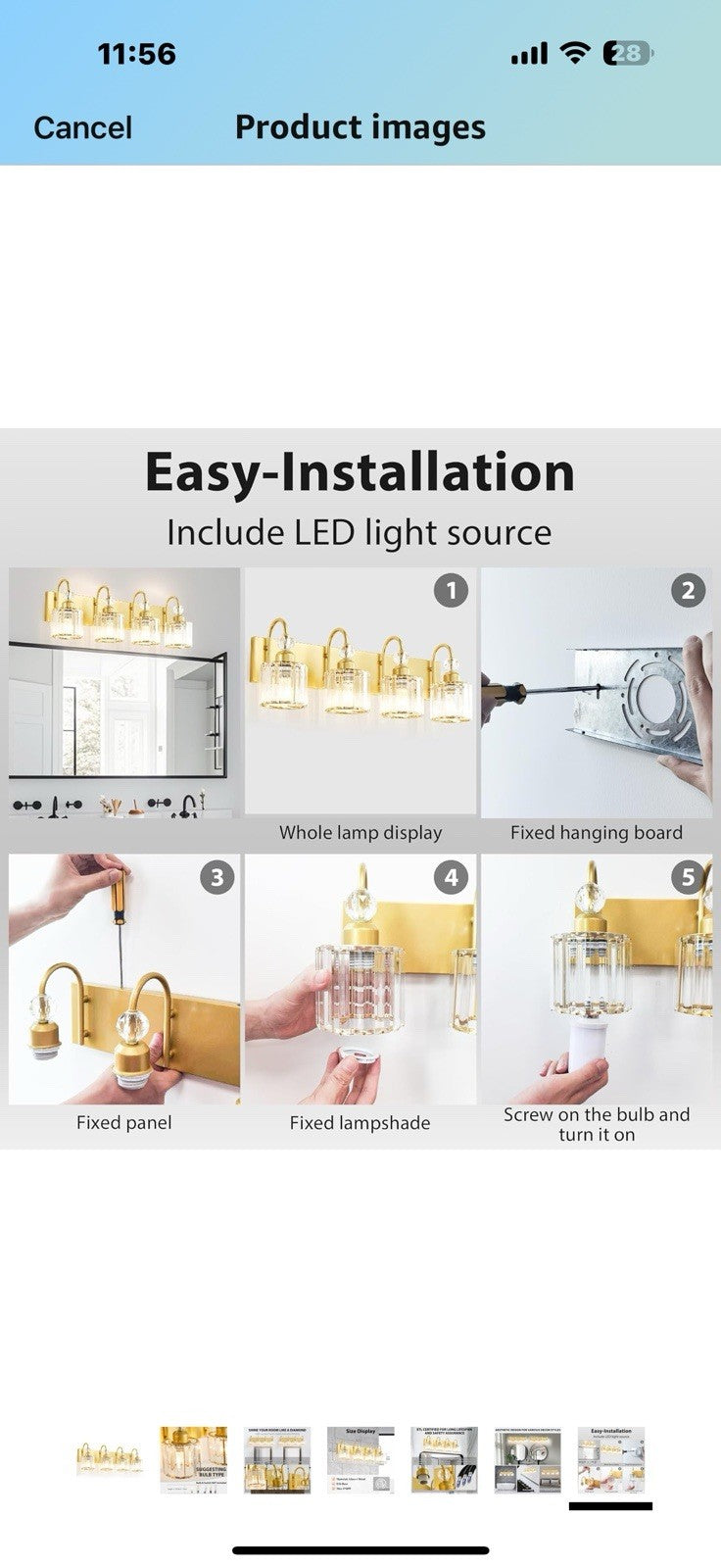 Bathroom Vanity Light Fixtures Over Mirror - Makeup Lighting Pure Gold