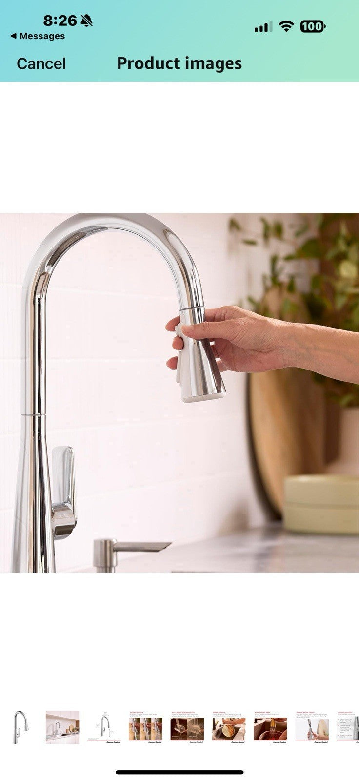American Standard 1048810000 Aspirations Single-Hole Kitchen Sink Faucet 