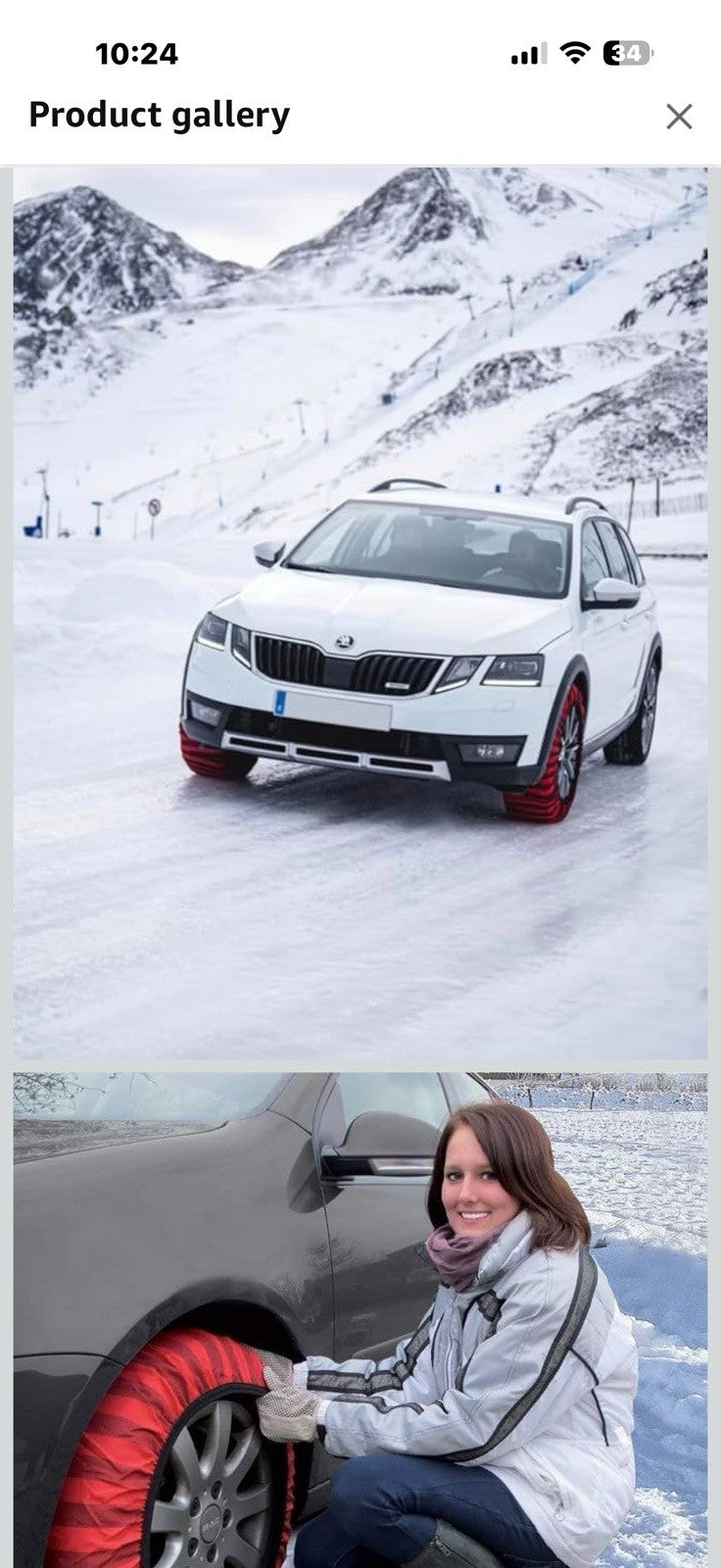 ISSE Classic Snow Socks Size 58. Designed for All Tire Brands. Textile