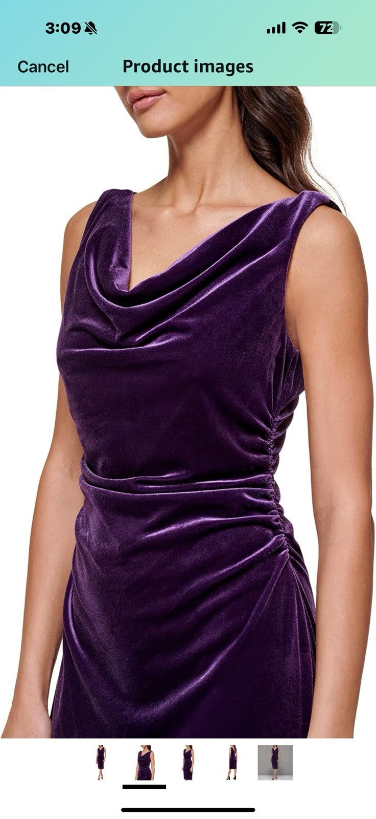 kensie Women's Sleeveless Cowl Neck Midi Dress Size 10 