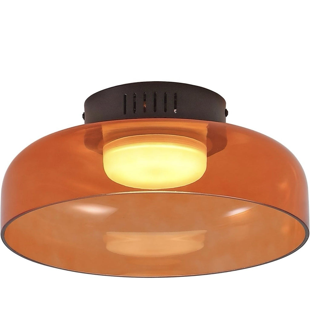 JONATHAN Y JYL7153A Kalmar 12" Modern Minimalist Iron/Glass Dimmable 