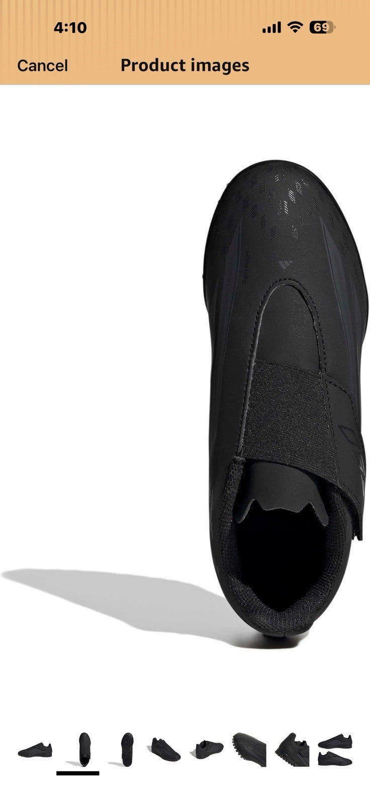 Adidas Unisex-Child F50 Club Hook & Loop Turf Sneaker 10.5 Little Kid