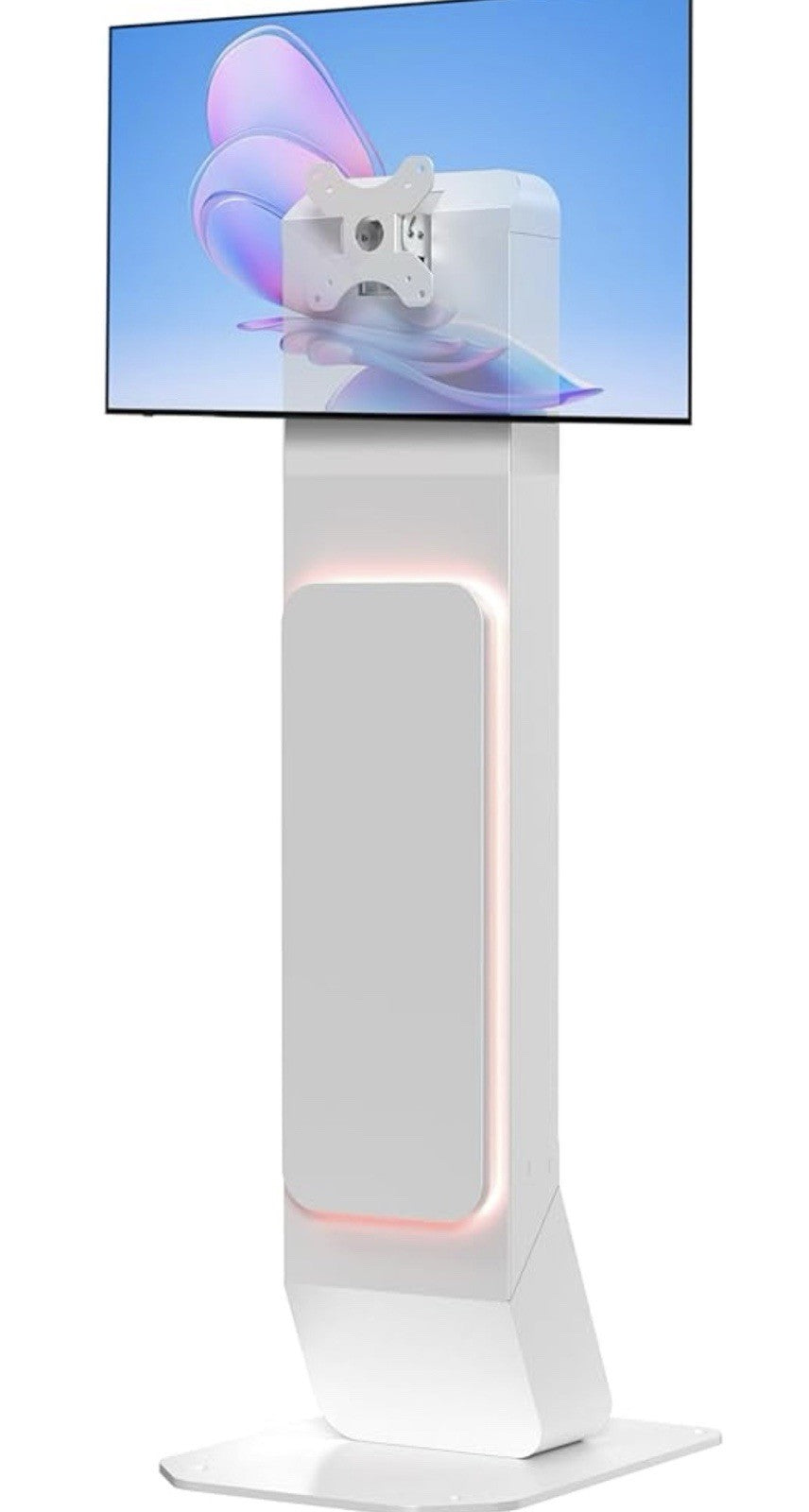 Brandable Kiosk Floor Stand for Displays(not Include) Custom Branding Panel LED