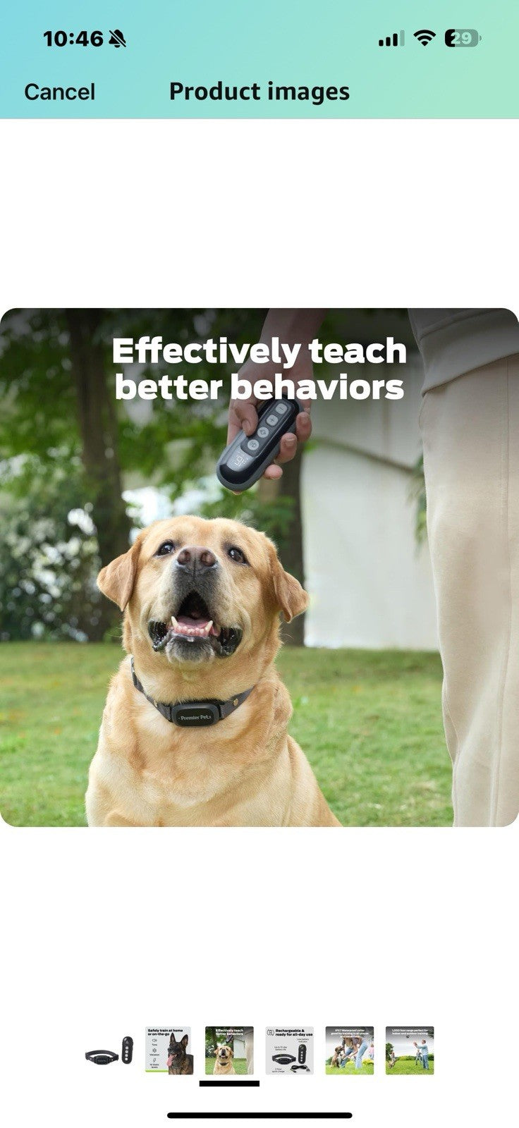 Dog Static Collar - 1000ft Dog Training Collar with Remote Dogs - Rechargeable