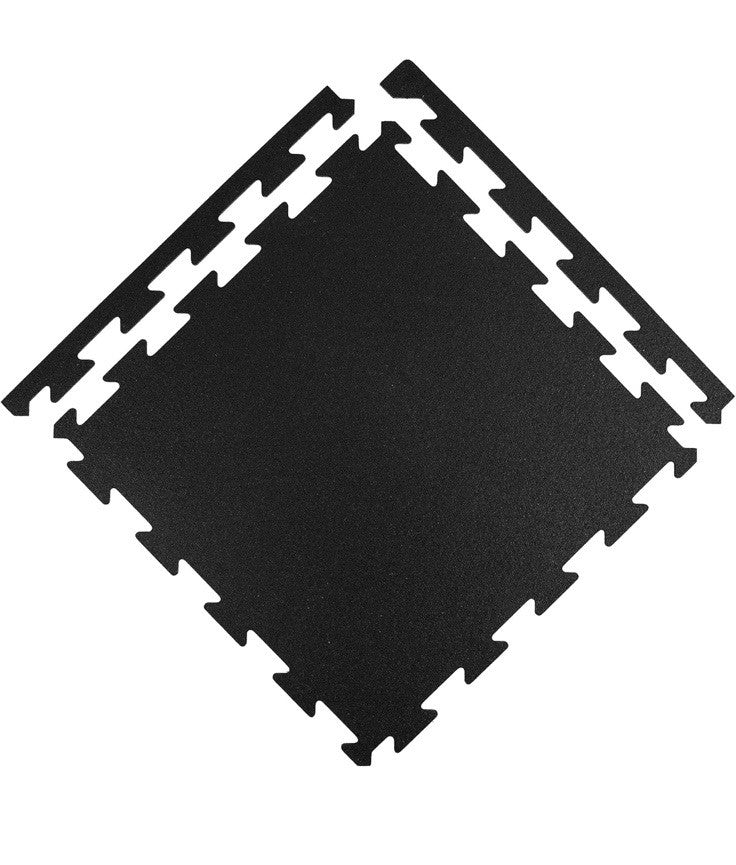 Flooring Inc's 1/4" & 8mm Eco-Lock Interlocking Rubber Floor Tiles – Recycled 