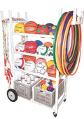 Champion Sports High Impact All-Terrain Heavy-Duty Cart, White, 53" x 19" x 59